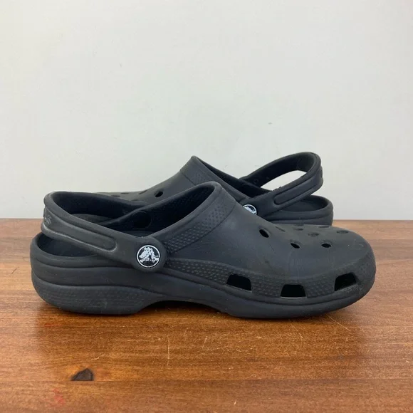 Crocs Classic Authentic Unisex Slides Clogs Black 5 Men And 7 Women’s Pre Owned - Picture 7 of 11